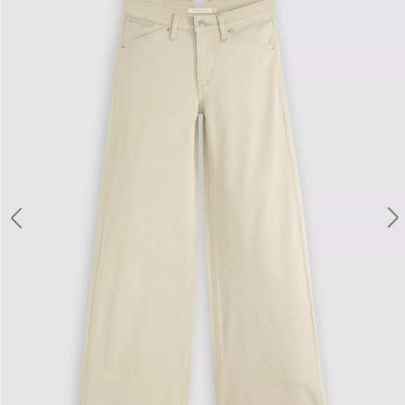 Levi's Denim - Levi's Wide-Leg Cream Jeans 29x32